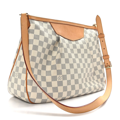Louis Vuitton Damier Azur Siracusa MM 3 of 8