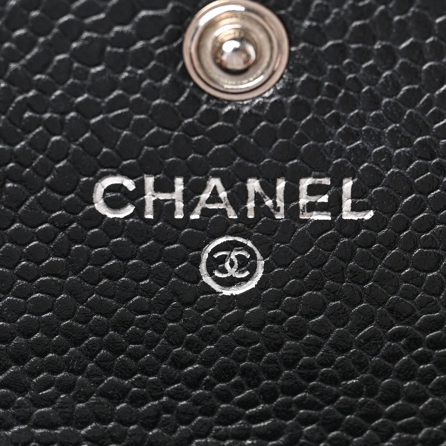 Chanel Caviar Quilted Large Gusset Flap Wallet Black 6 of 7