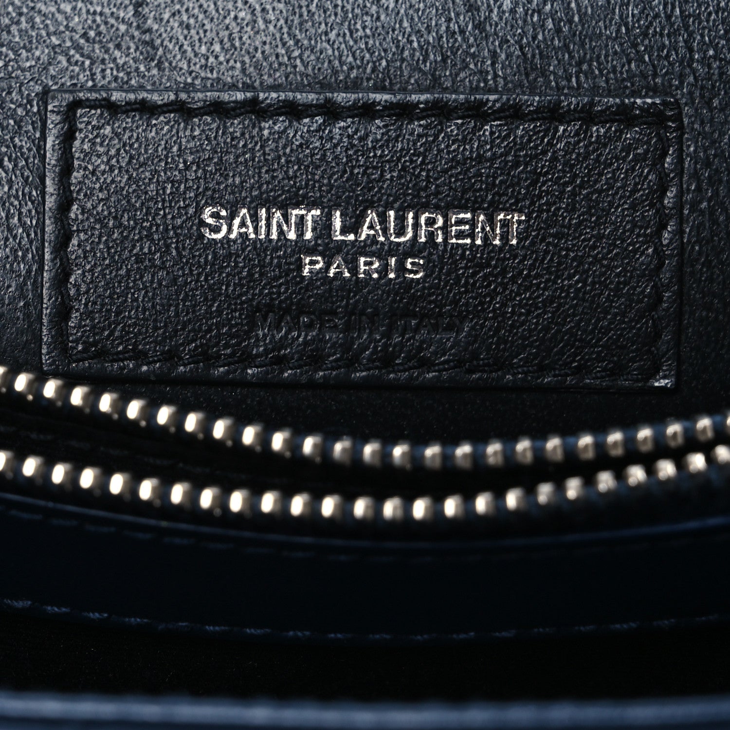 Saint Laurent Calfskin Y Quilted Monogram Small Loulou Chain Satchel Navy 8 of 18