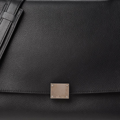 Celine Drummed Calfskin Suede Medium Trapeze Black 10 of 10