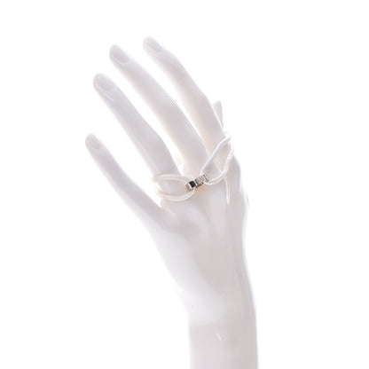 Cartier 18K White Gold Charity LOVE Adjustable Cord Bracelet White 2 of 10
