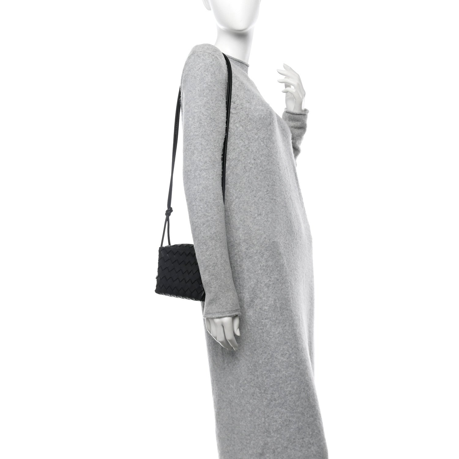 Bottega Veneta Nappa Intrecciato Mini Loop Camera Bag Black 2 of 10