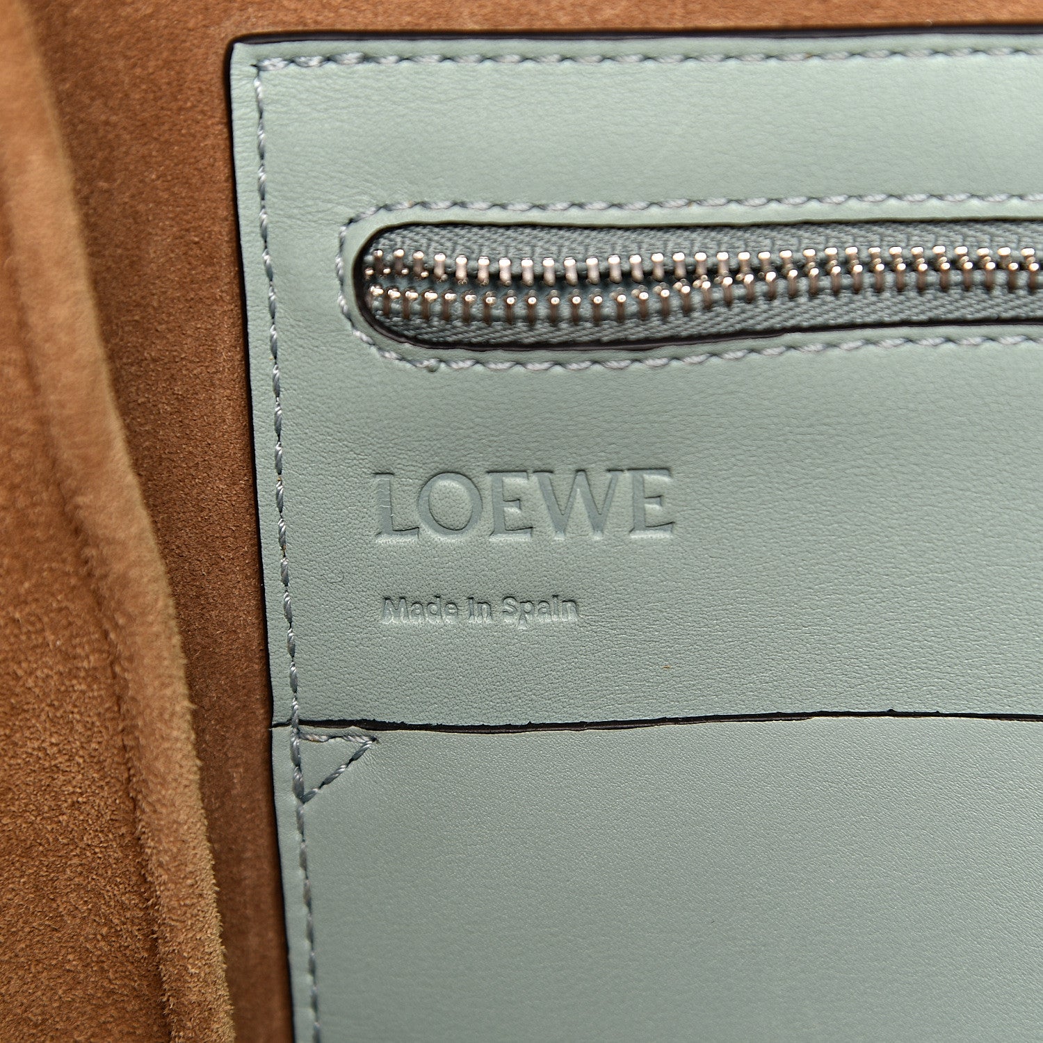 Loewe Calfskin Small Flamenco Knot Bag Light Blue 6 of 13