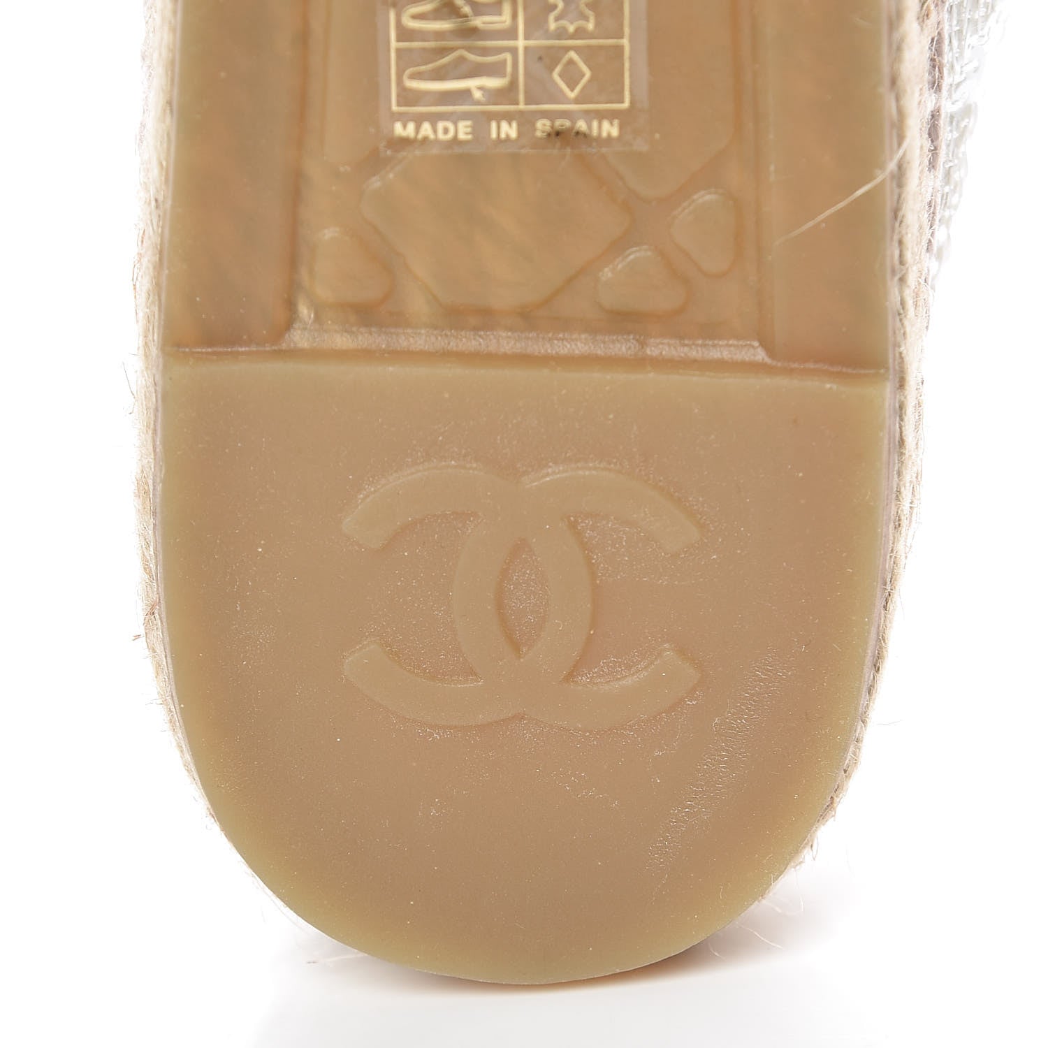 Chanel Patent Sequin CC Espadrilles 40 White 8 of 11