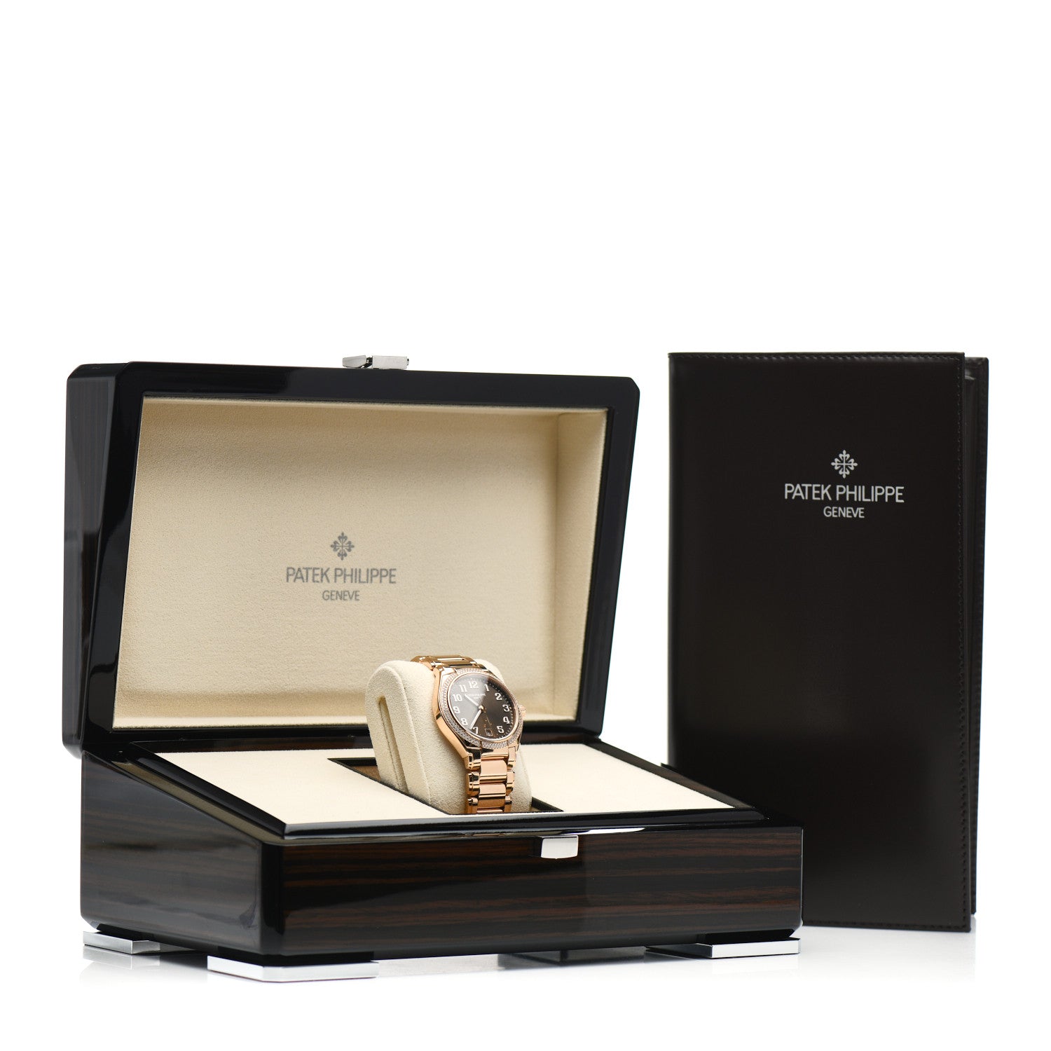 Patek Philippe 18K Rose Gold Diamond 26mm Twenty-4 Automatic Watch Brown 7300/1200R-001 5 of 5