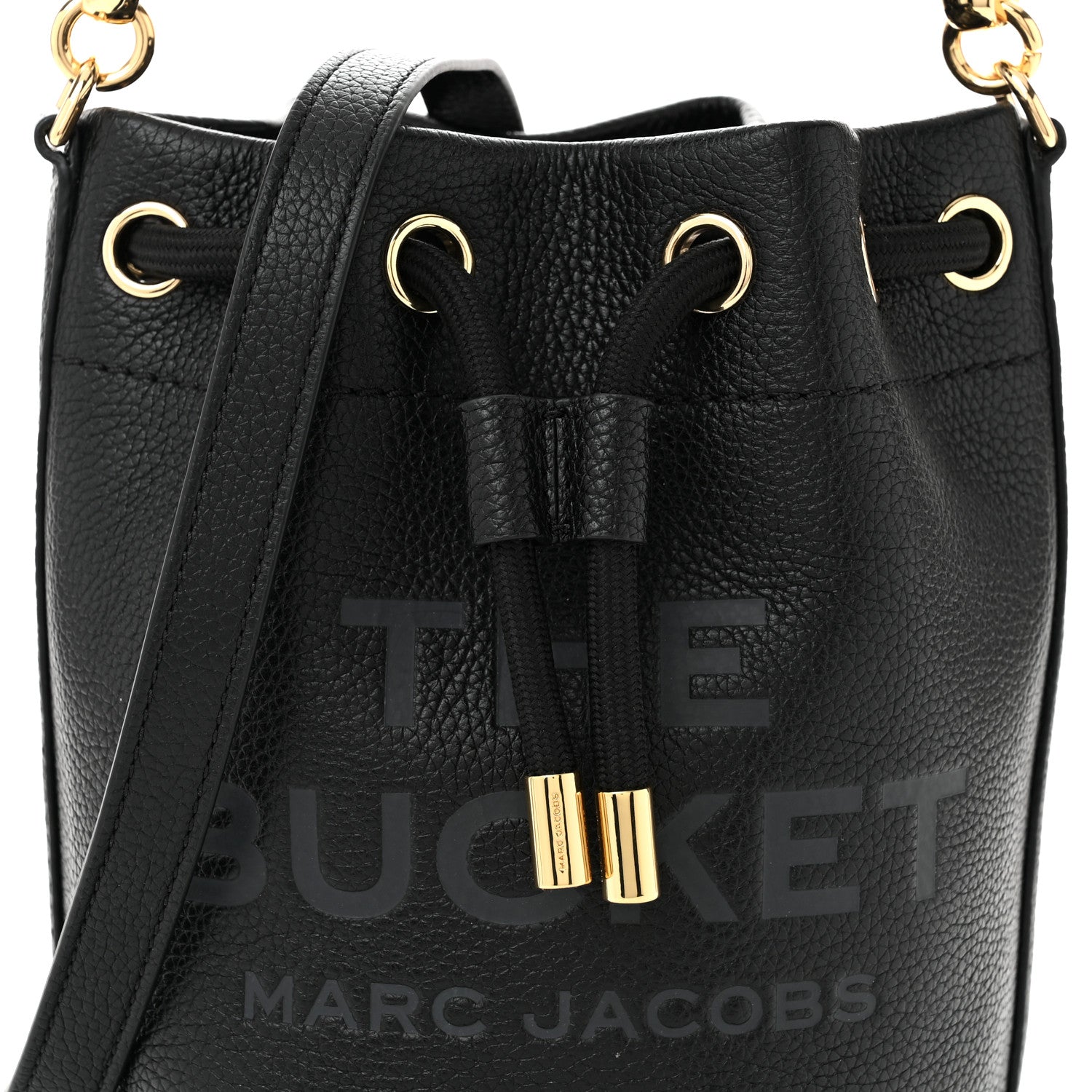Marc Jacobs Grained Calfskin Mini The Bucket Bag Black 9 of 11