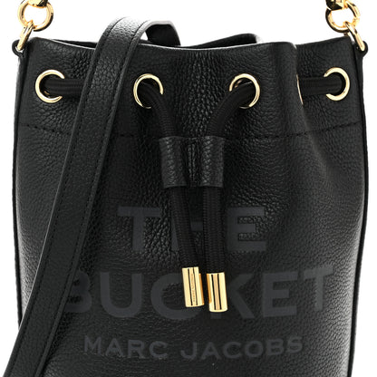 Marc Jacobs Grained Calfskin Mini The Bucket Bag Black 9 of 11