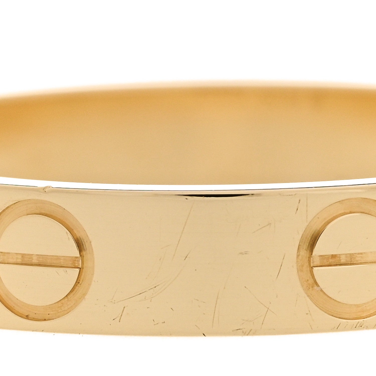 Cartier 18K Yellow Gold 3.5mm LOVE Wedding Band Ring 56 7.5 5 of 6