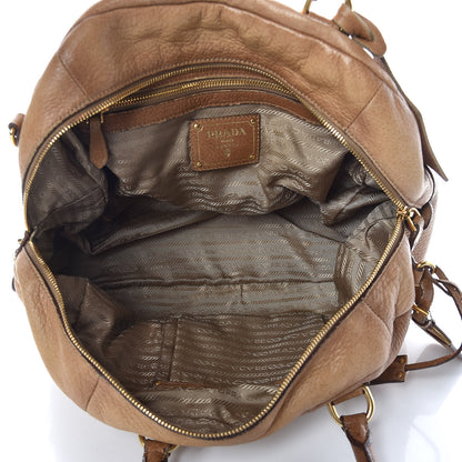 Prada Cervo Antik Dome Satchel Sughero 5 of 25