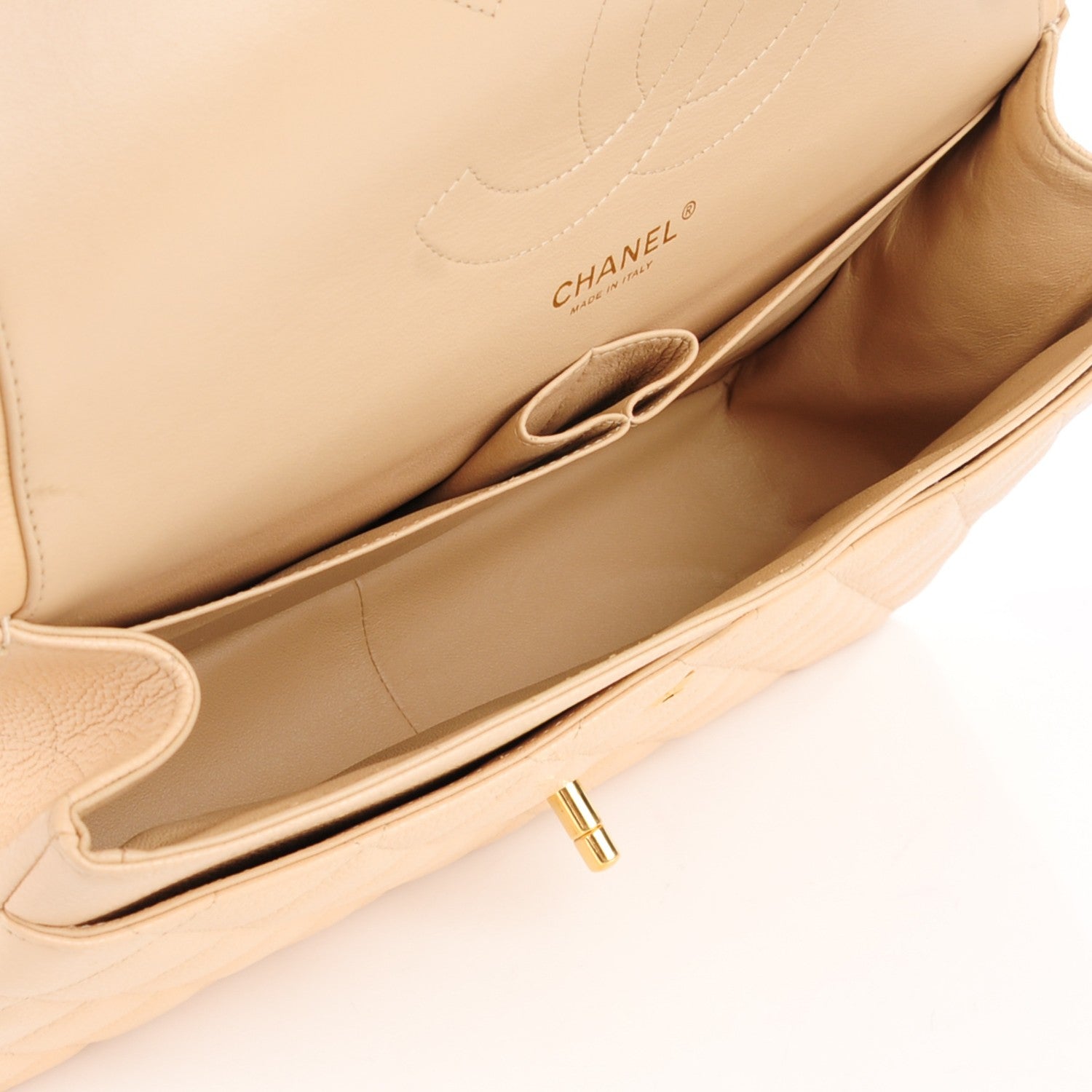 Chanel Caviar Quilted Jumbo Double Flap Beige Clair 5 of 8