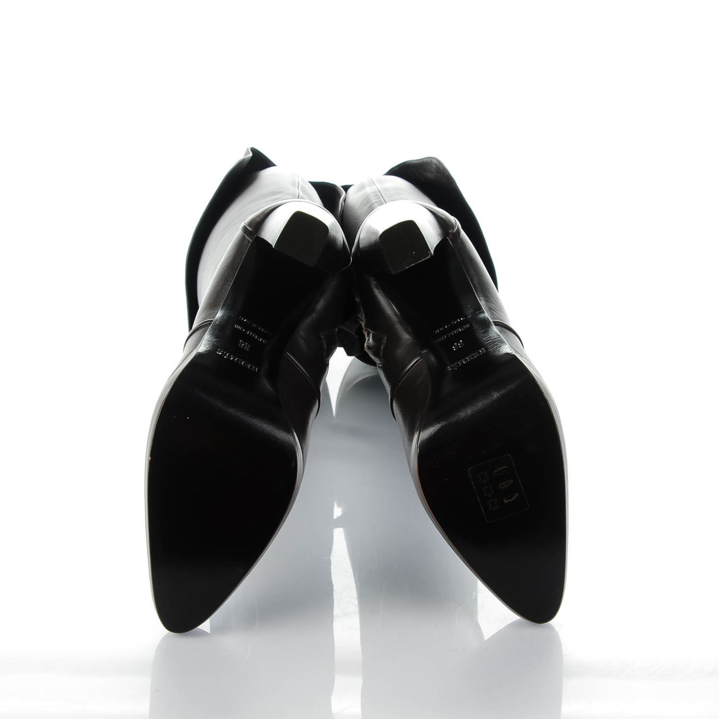 Calfskin High Heel Boots 38 Ebene