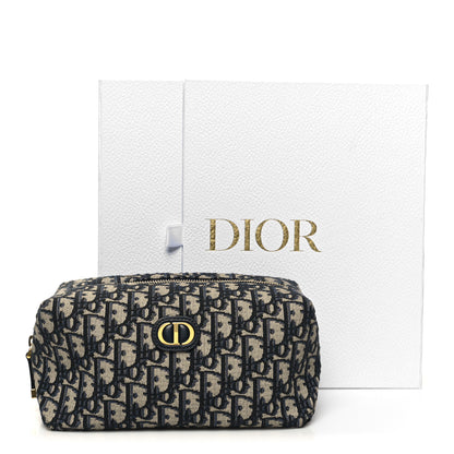 Christian Dior Oblique 30 Montaigne Cosmetic Pouch Blue 11 of 11