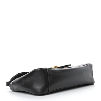 Gucci Calfskin Matelasse Small GG Marmont Shoulder Bag Black 3 of 4