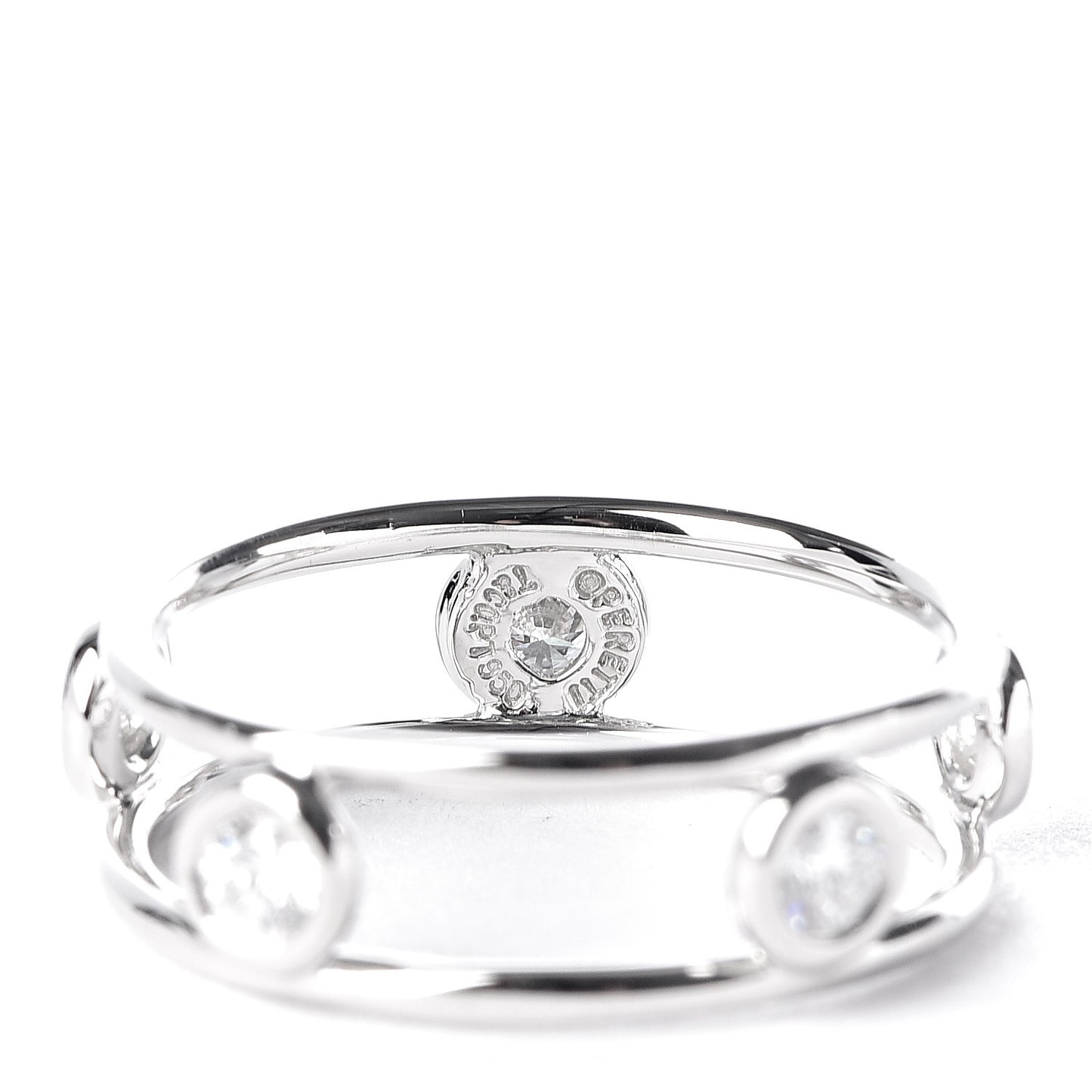 Platinum Diamond Elsa Peretti Diamonds by the Yard Ring 48 4.5