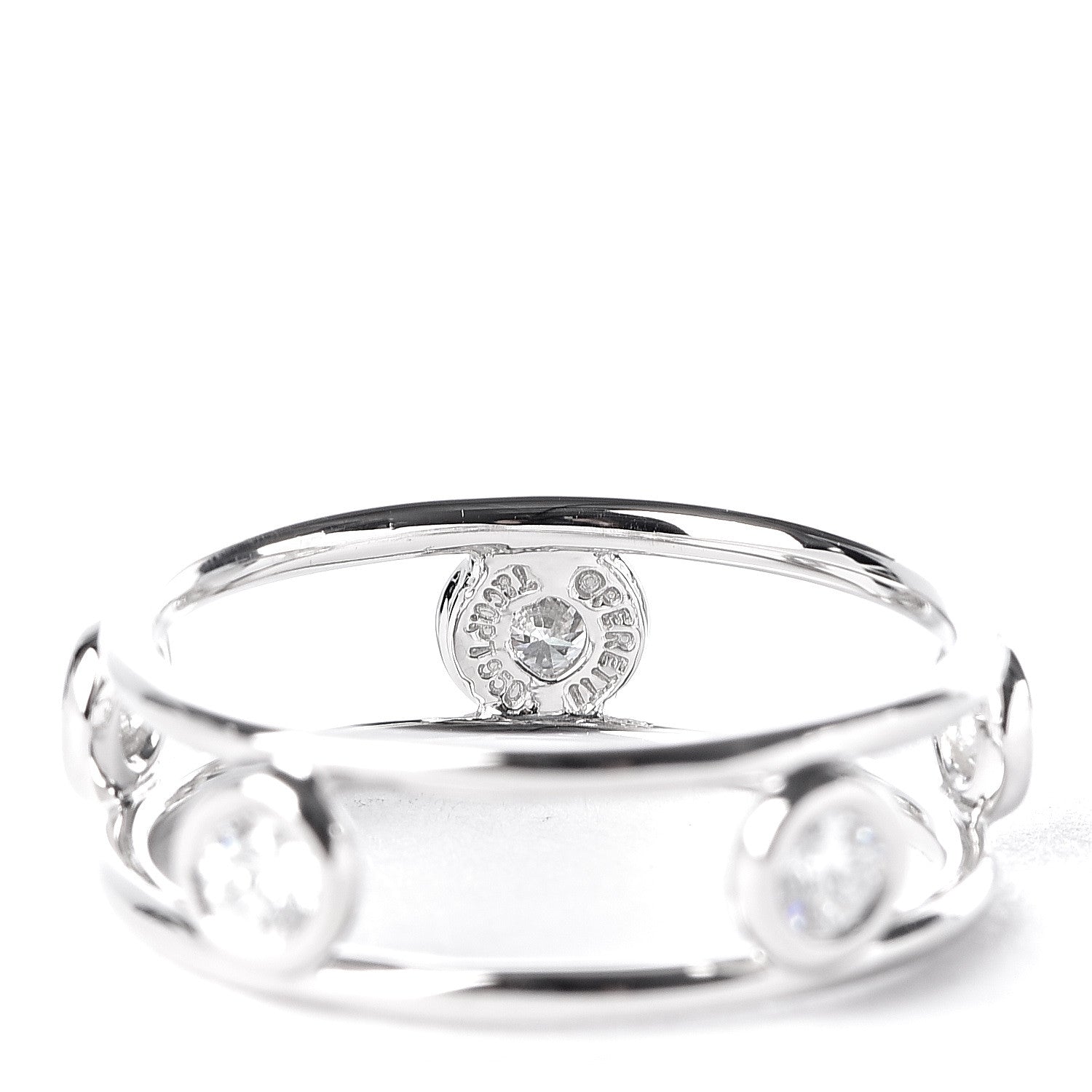 Tiffany Platinum Diamond Elsa Peretti Diamonds by the Yard Ring 48 4.5 4 of 4