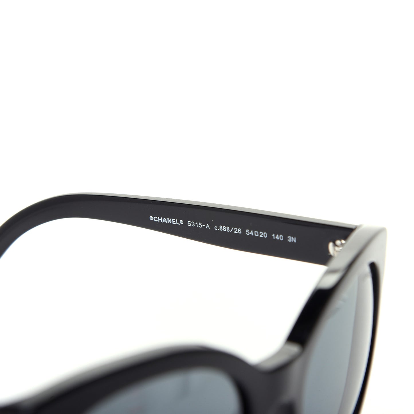 Acetate Pantos Signature CC Sunglasses 5315-A Black
