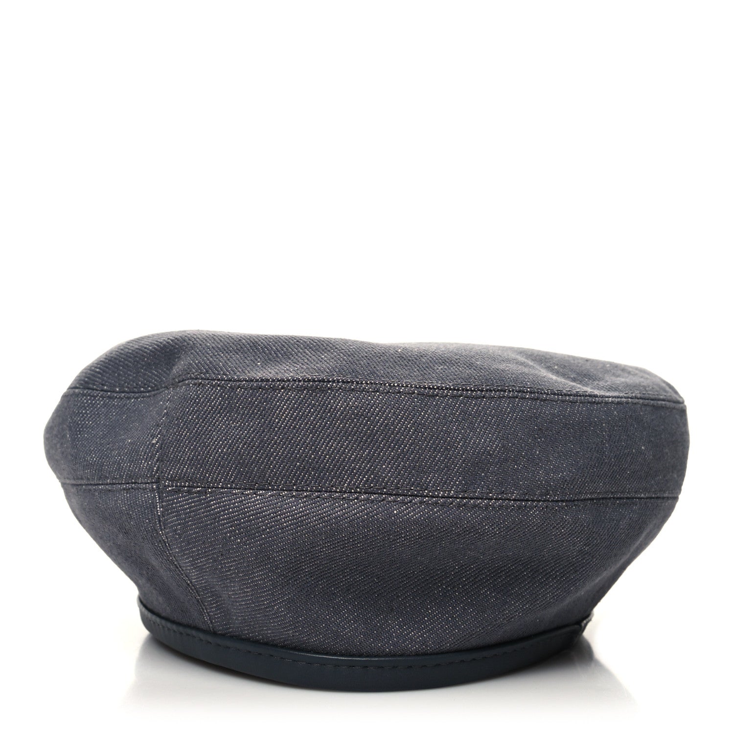 Hermes Denim Saint Honore Beret 57 Gris Plomb Ardoise 2 of 7