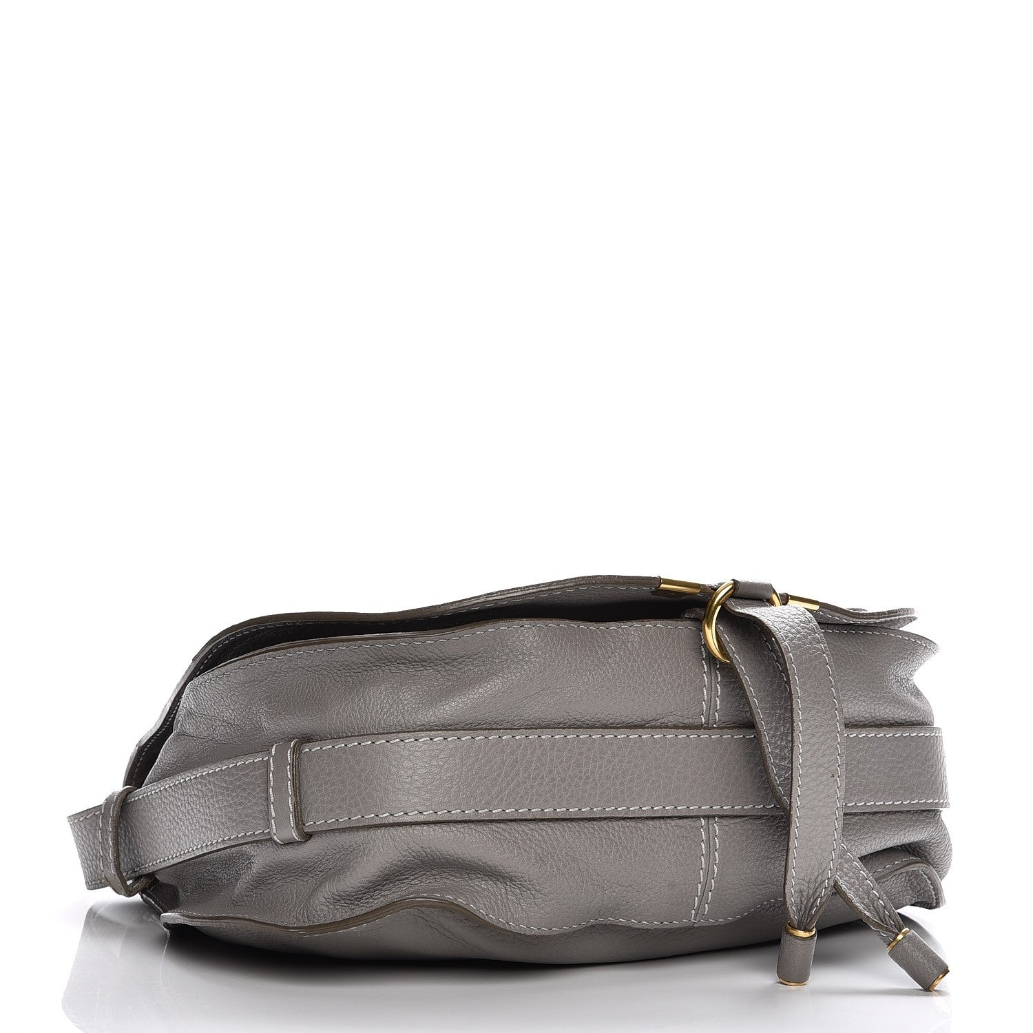 Chloe Calfskin Medium Marcie Round Crossbody Bag Cashmere Grey 4 of 10