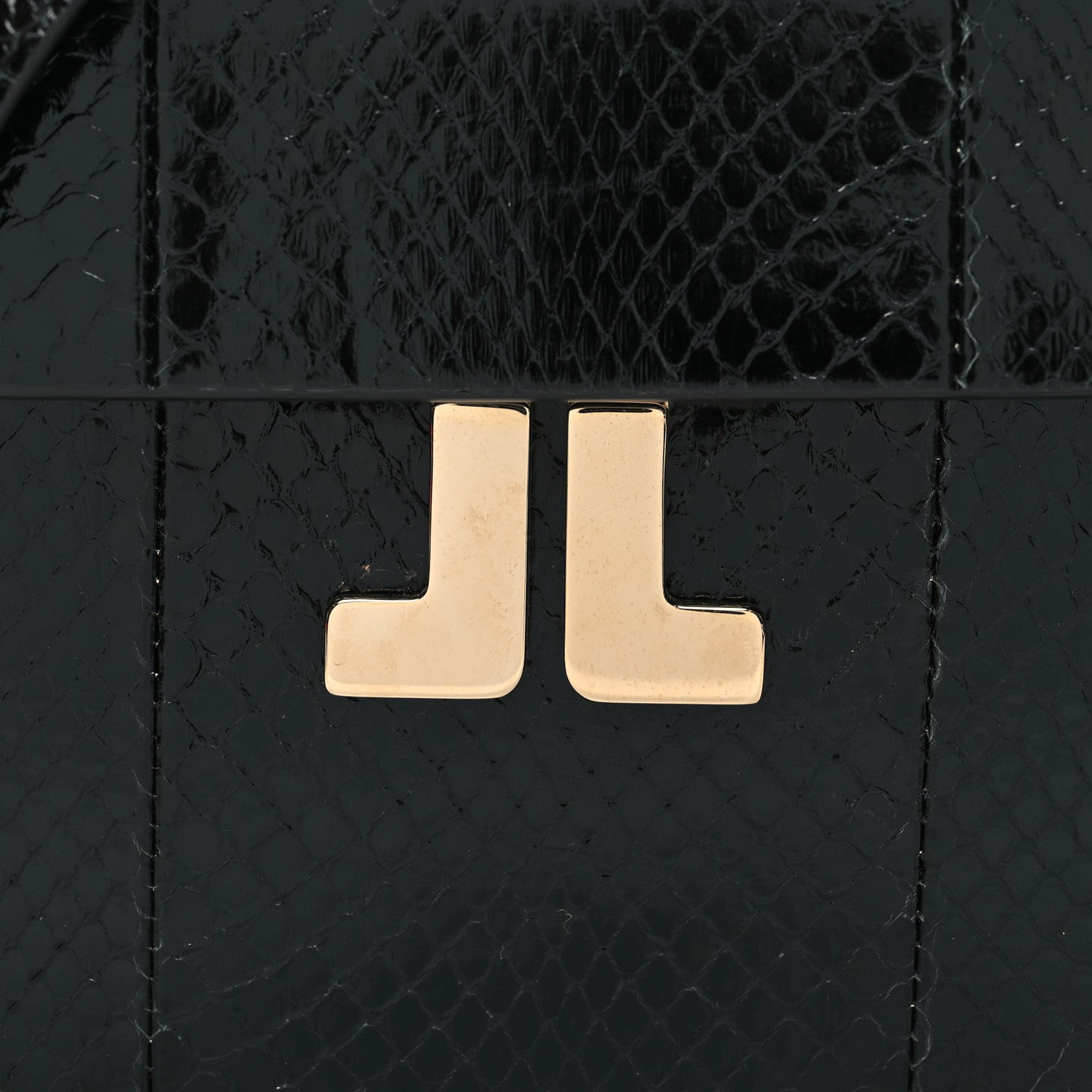 Lanvin Snakeskin JL Carnet Crossbody Black 9 of 14
