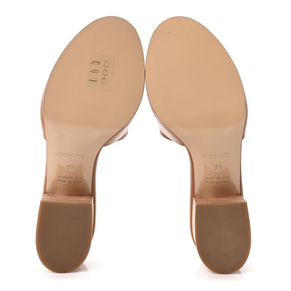 Hermes Raw Edged Calfskin Mona Sandals 36 Naturel 6 of 10