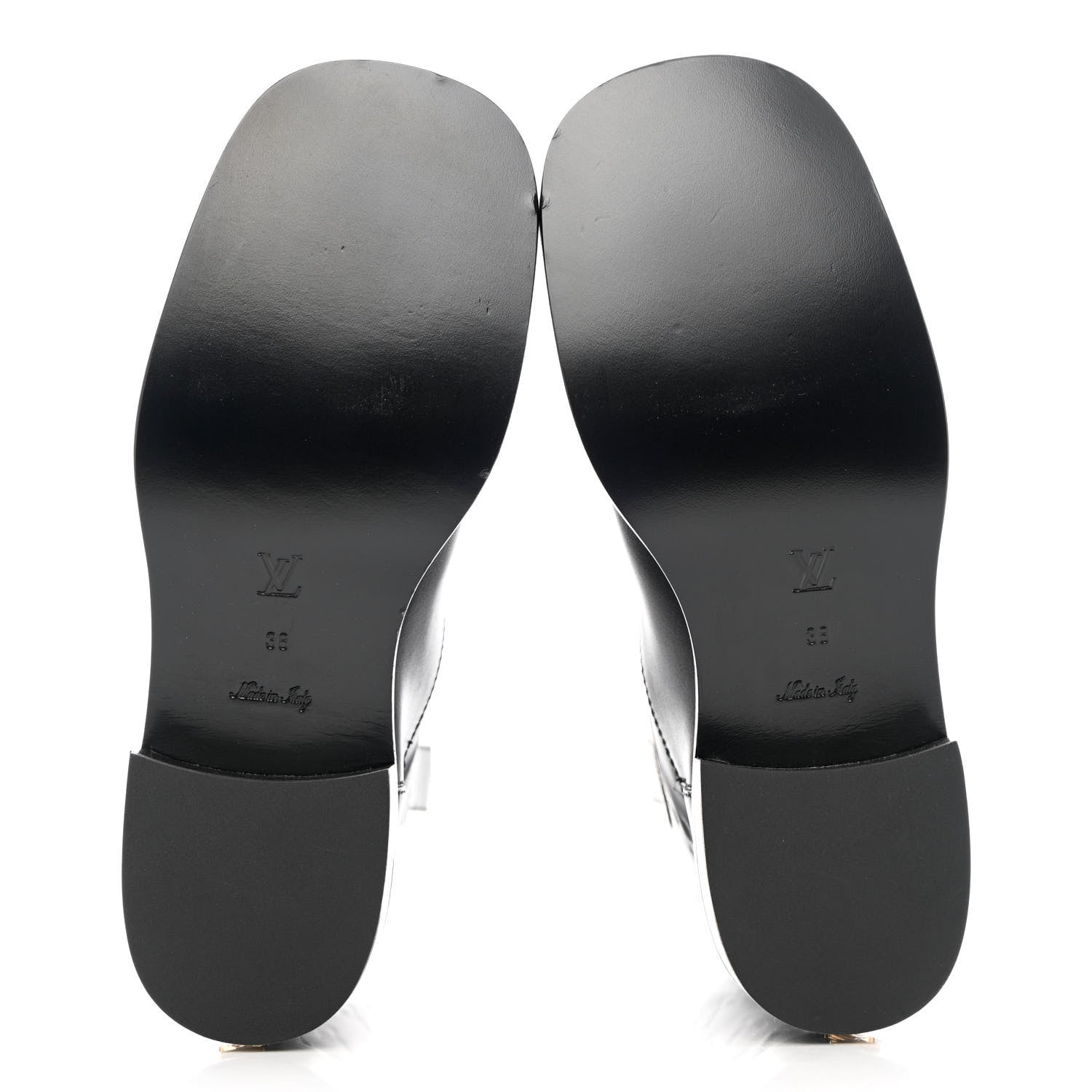 Louis Vuitton Calfskin Monogram Downtown Ankle Boots 38 Black 5 of 10