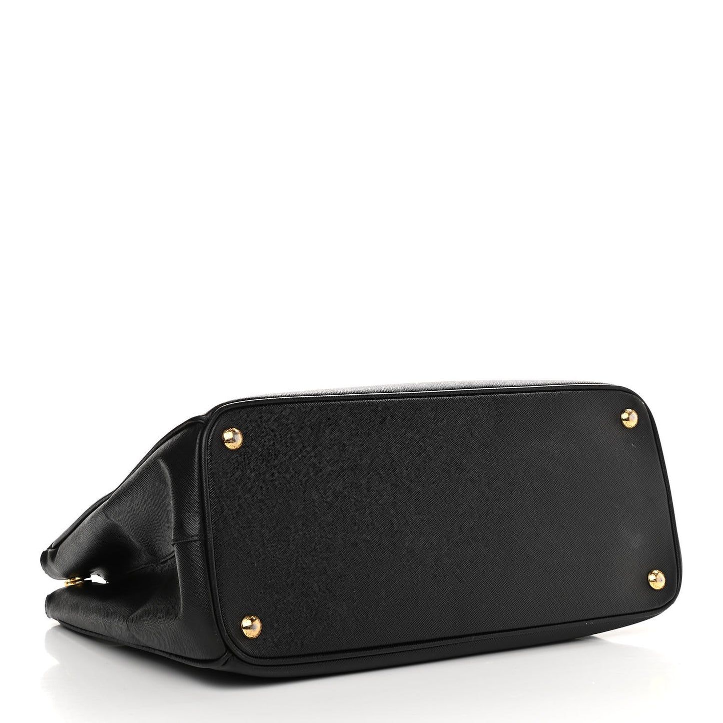 Saffiano Large Galleria Double Zip Tote Black