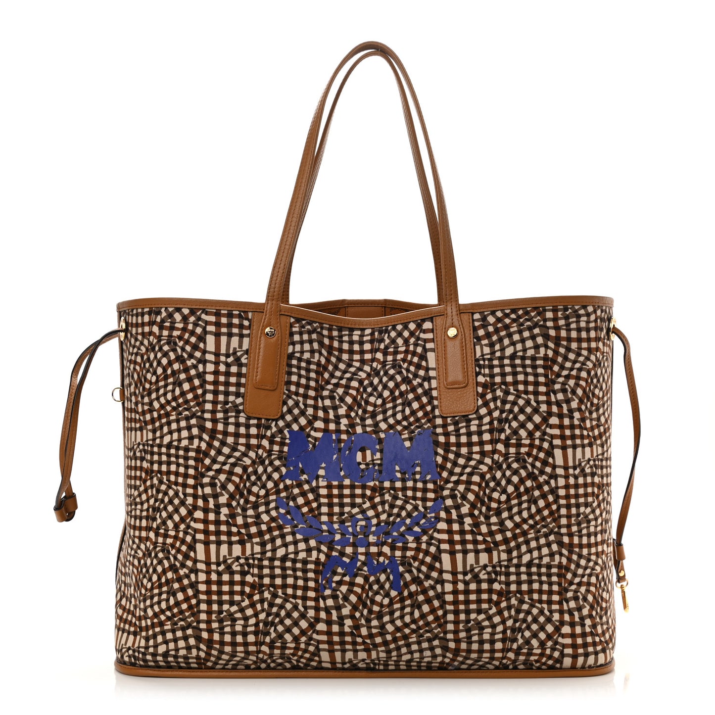 Visetos Large Liz Reversible Shopper Tote Cognac