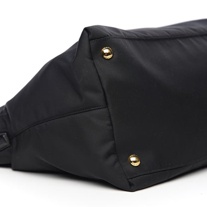 Prada Tessuto Nylon Saffiano Tote Black 7 of 8