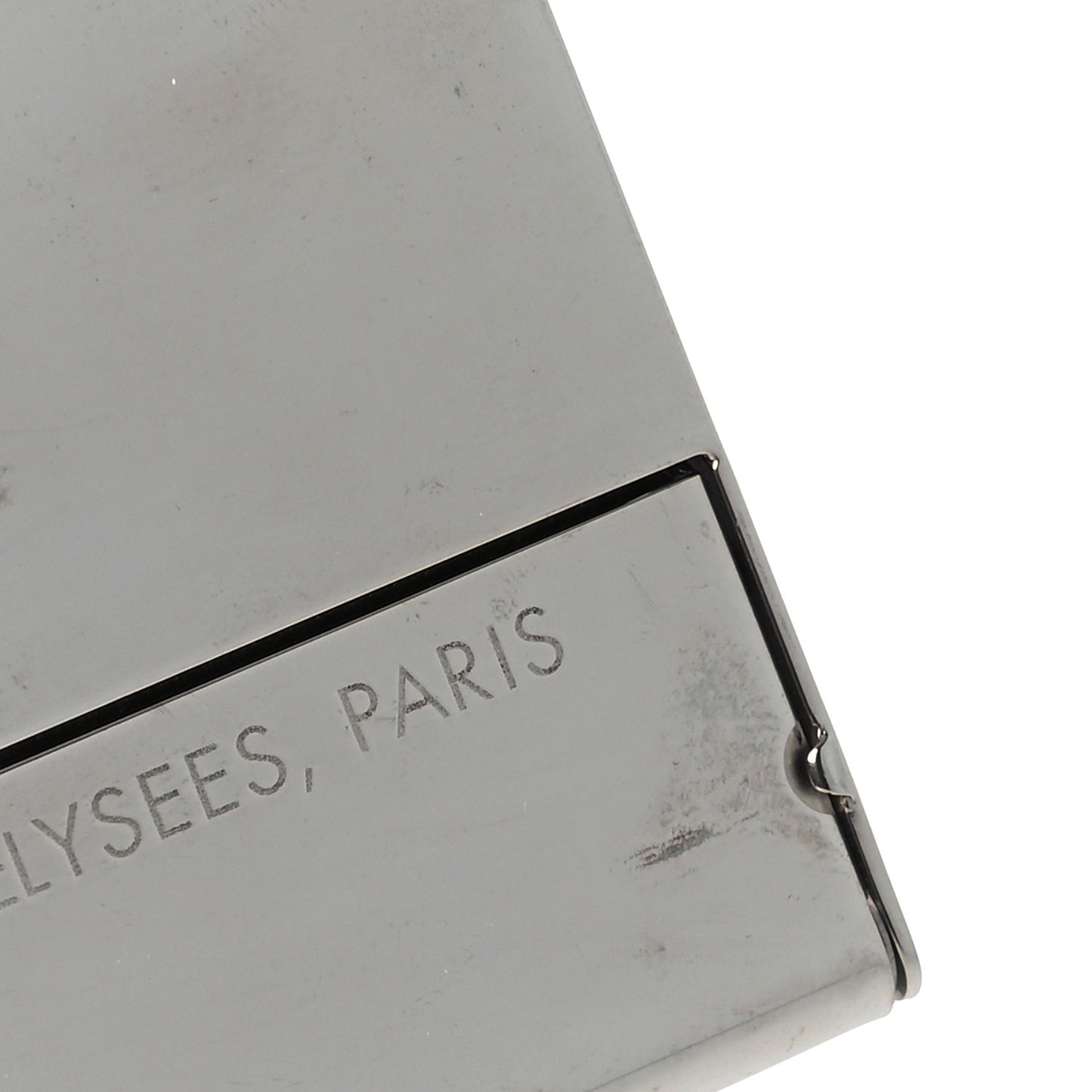 Metal Champs Elysees Card Holder Silver