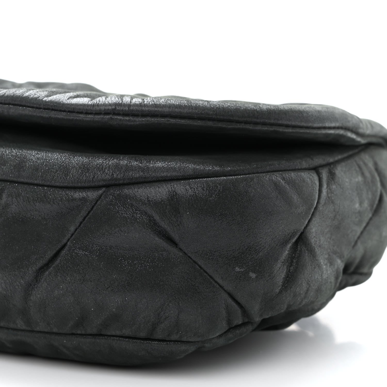 Chanel Iridescent Calfskin Glint Flap Black 10 of 11