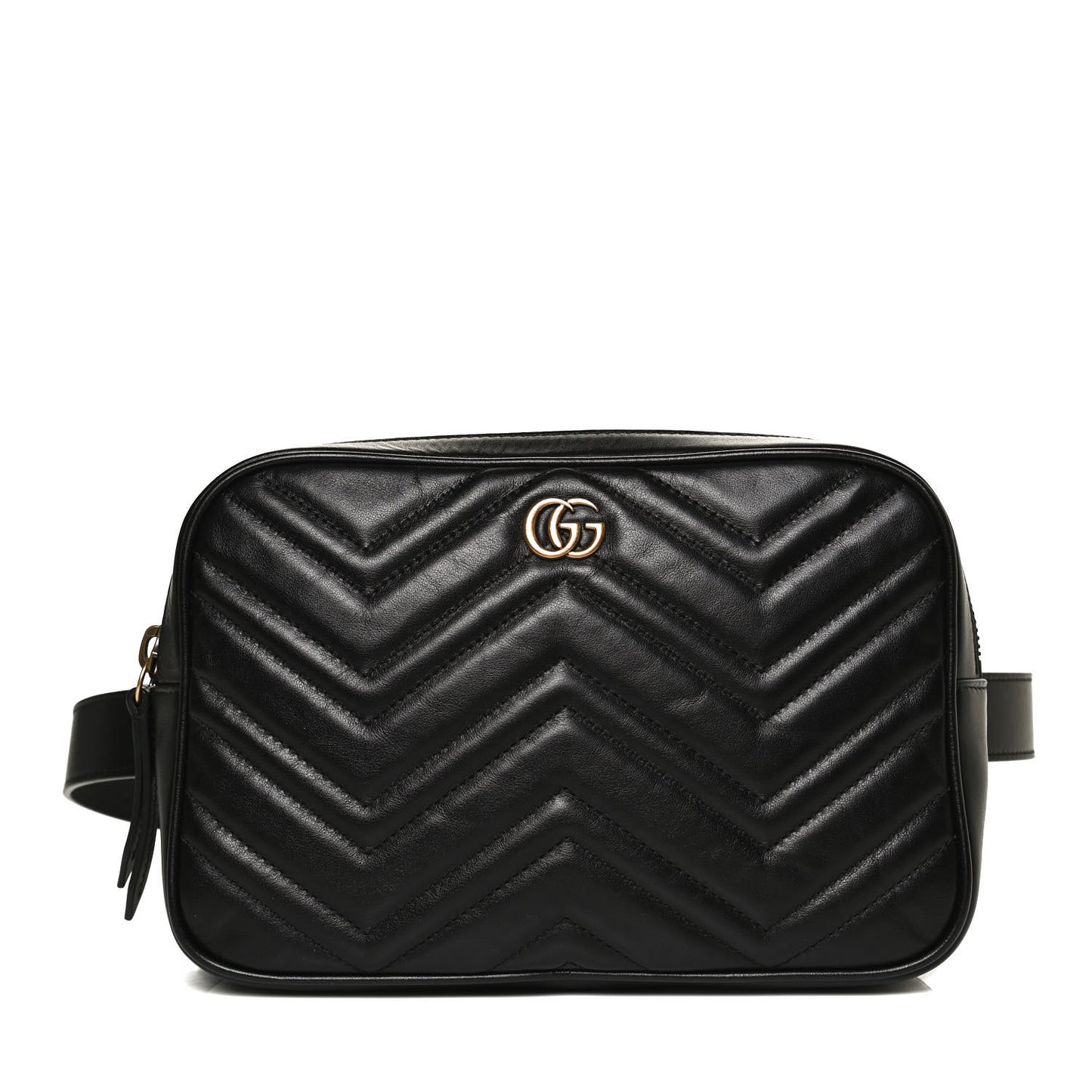 Calfskin Matelasse Mens GG Marmont Belt Bag 80 32 Black