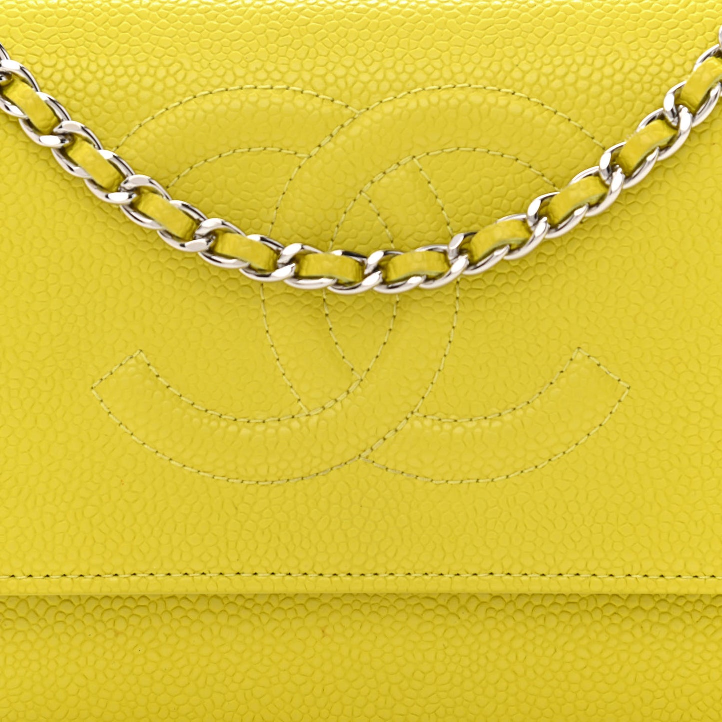 Caviar Timeless CC Wallet on Chain WOC Yellow
