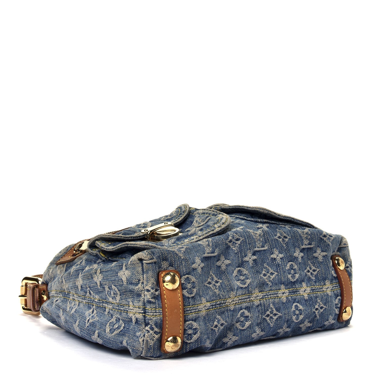 Louis Vuitton Monogram Denim Baggy PM Blue 3 of 10