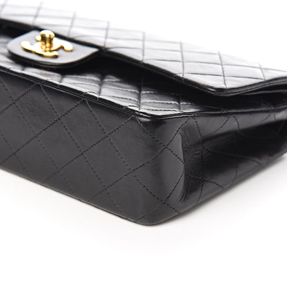 Chanel Lambskin Quilted Medium Double Flap Black 9 of 11