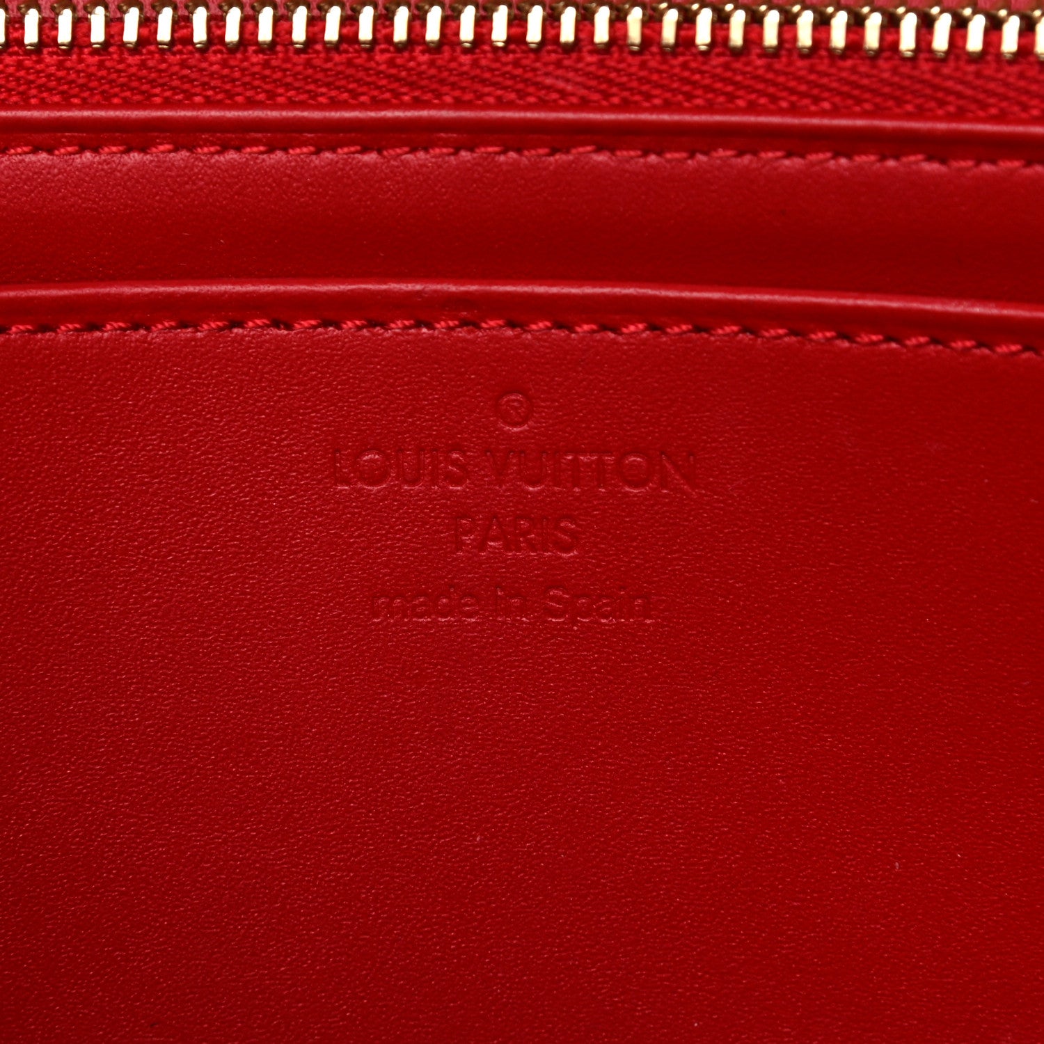 Louis Vuitton Patent Louise Clutch Cherry 6 of 15