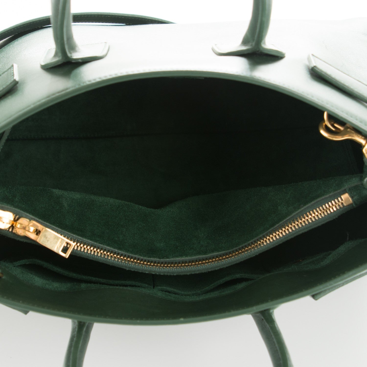 Saint Laurent Calfskin Small Sac De Jour Dark Green 5 of 14
