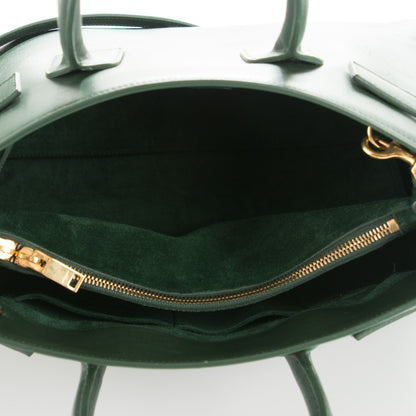 Saint Laurent Calfskin Small Sac De Jour Dark Green 5 of 14