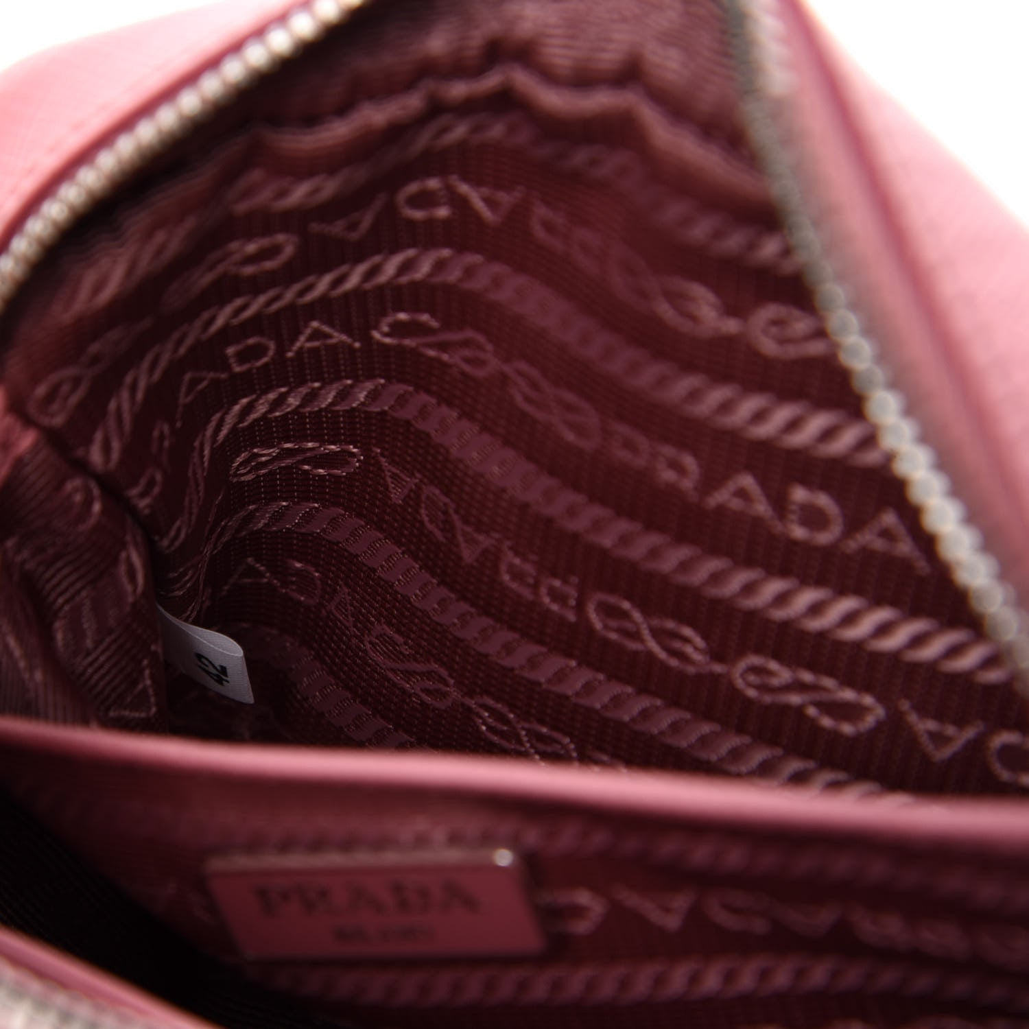 Prada Saffiano Fiocco Bow Camera Crossbody Bag Petalo 11 of 12