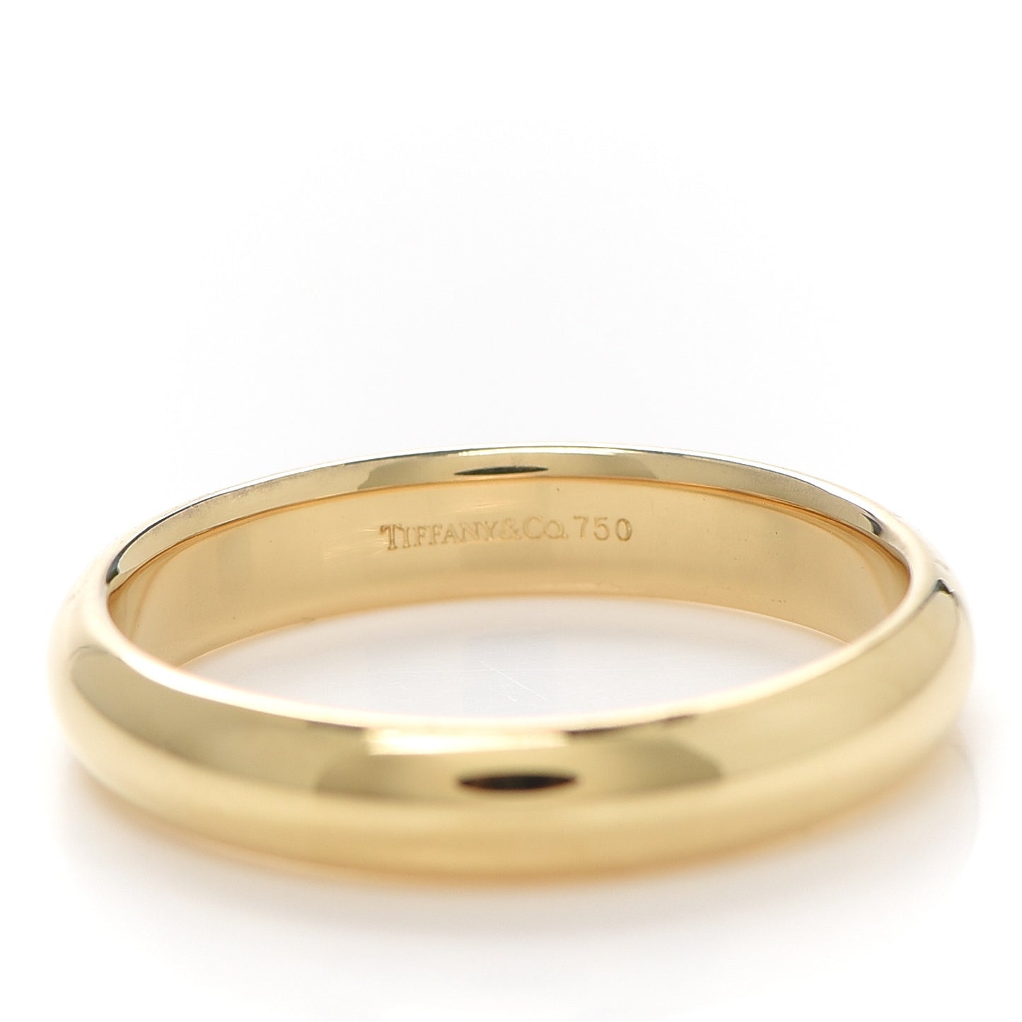 18K Yellow Gold 4.5mm Classic Wedding Band Ring 67 12