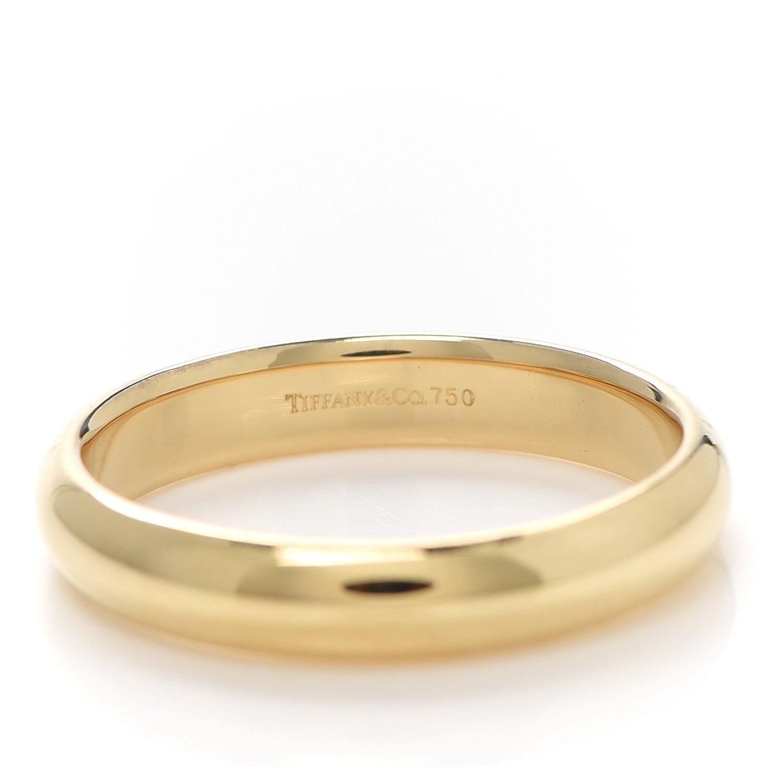 Tiffany 18K Yellow Gold 4.5mm Classic Wedding Band Ring 67 12 4 of 4