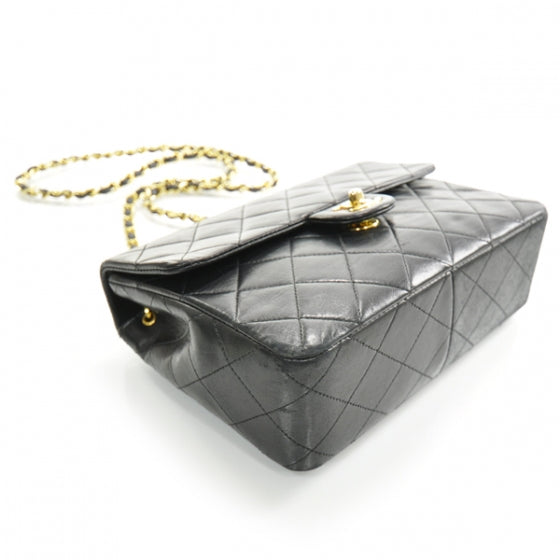 Lambskin Quilted Mini Flap Black
