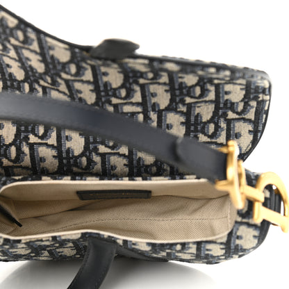 Christian Dior Oblique Mini Saddle Bag Blue 5 of 10
