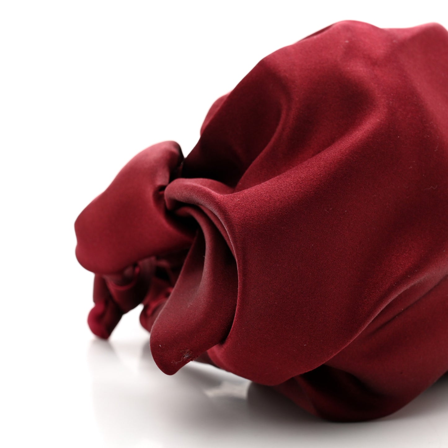 Satin The Ascot Bag Burgundy