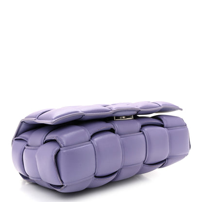 Bottega Veneta Lambskin Maxi Intreccio Padded Chain Cassette Crossbody Bag Lavender 4 of 9