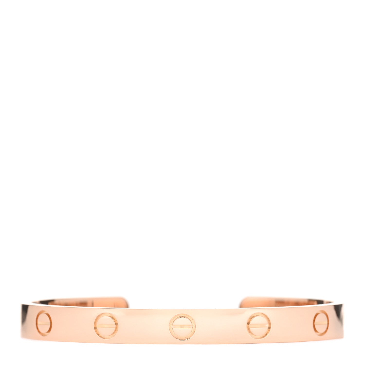 Cartier 18K Pink Gold LOVE Cuff Bracelet 16 1 of 3