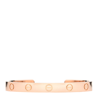 Cartier 18K Pink Gold LOVE Cuff Bracelet 16 1 of 3