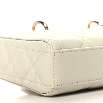 Christian Dior Lambskin Cannage Small Lady D-Joy Latte 9 of 11