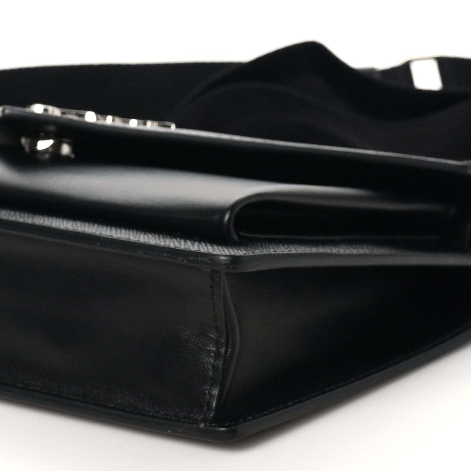 Prada Saffiano City Calf Mini Envelope Bag Black 10 of 11