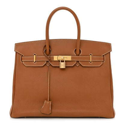 Hermes Togo Birkin 35 Gold 1 of 13