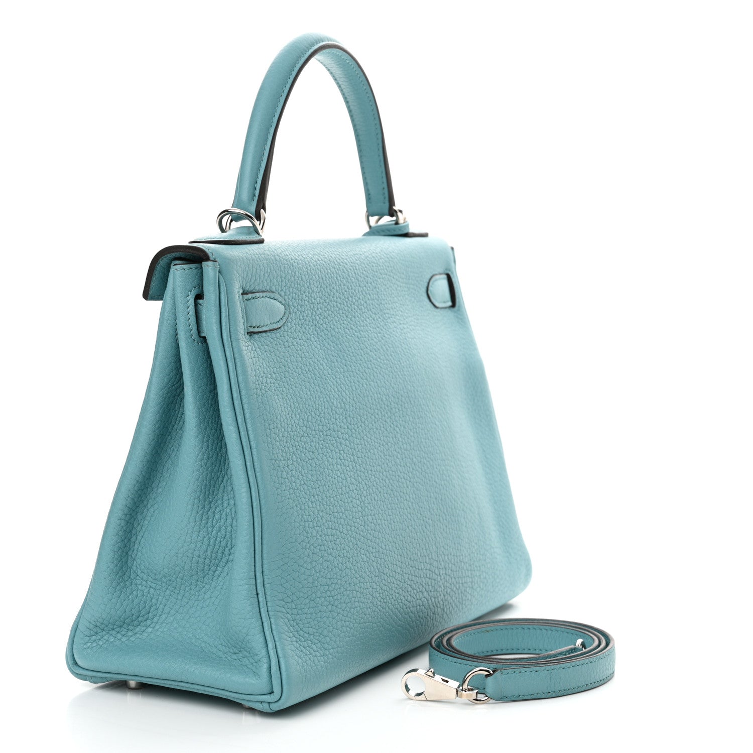 Hermes Taurillon Clemence Kelly Retourne 28 Bleu Atoll 3 of 11